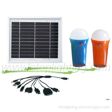 Portable led bulb light with solar panel,mobile charge function